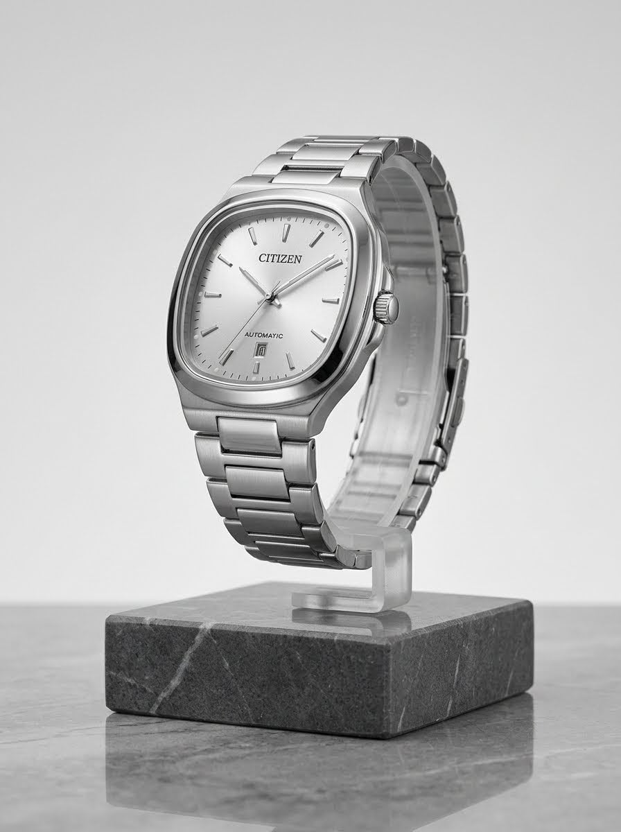 Citizen Vintage TV Dial Automatic Men's Luxury Watch - Silver Dial